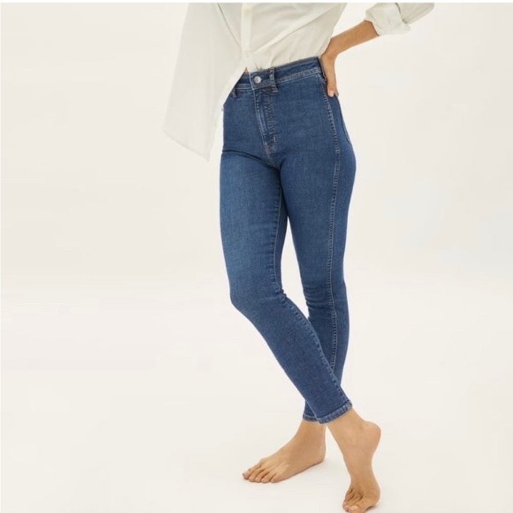EVERLANE Women's Way-High Clean Front Skinny Jeans 30 Regular